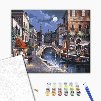 Картина по номерам Города - Вечірнє місто