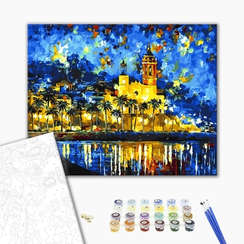 Картина по номерам Природа - Городская набережная