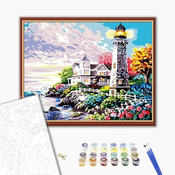 Картина по номерам Природа - Свет маяка