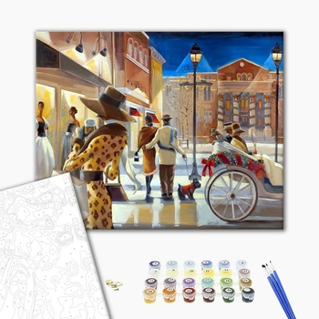 Картина по номерам Пейзажі - Вечерний променад