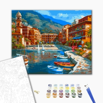 Картина по номерам Природа - Утро в затоке