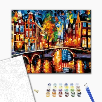 Картина по номерам Пейзажі - Огни Амстердама