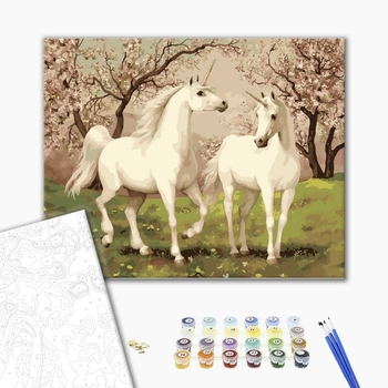 Картина по номерам Тварини, птахи та риби - Единороги