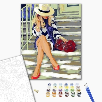 Картина по номерам Люди на картинах - Незнакомка