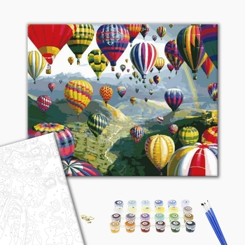Картина по номерам Пейзажі - Воздушные шары