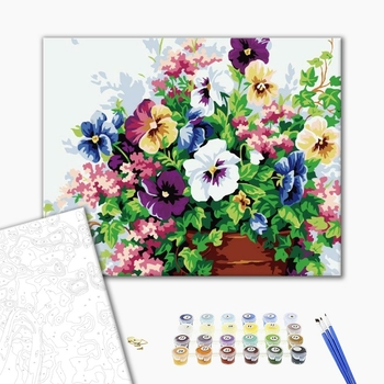 Картина по номерам Квіти - Весенний цветок