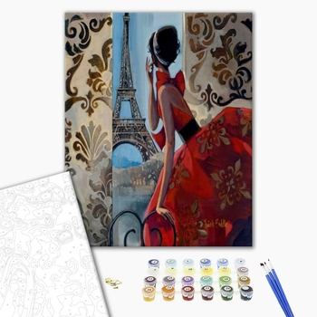 Картина по номерам Люди на картинах - Атмосфера Парижу