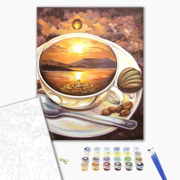 Картина по номерам Квіти - Рассвет