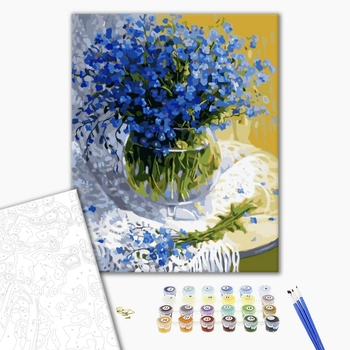 Картина по номерам Квіти - Незабудки