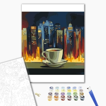 Картина по номерам Квіти - На едине с городом