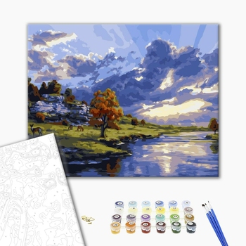 Картина по номерам Пейзажі - Сквозь облака