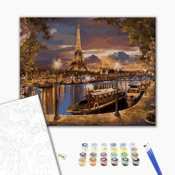 Картина по номерам Города - Вечірній Париж