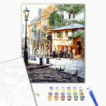 Картина по номерам Города - Літнє кафе