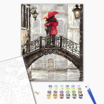 Картина по номерам Люди на картинах - Мостик для влюблённых
