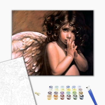 Картина по номерам Діти та ангели - Янголятко