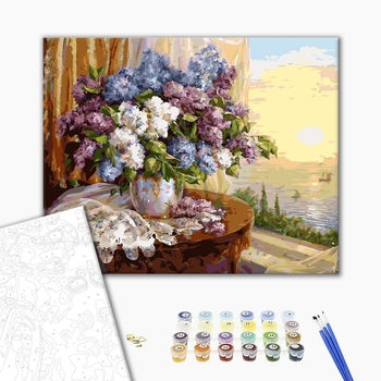 Картина по номерам Квіти - Букет сирени