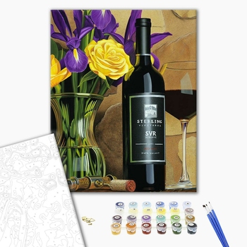 Картина по номерам Квіти - Приятный вечер