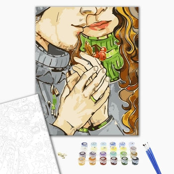 Картина по номерам Люди на картинах - Любовь 40x40см