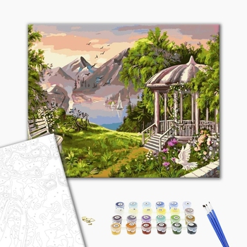 Картина по номерам Пейзажі - Живописная беседка