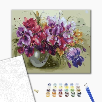 Картина по номерам Квіти - Іриси