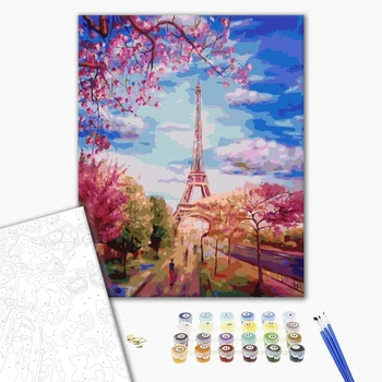 Картина по номерам Города - Весняний Париж