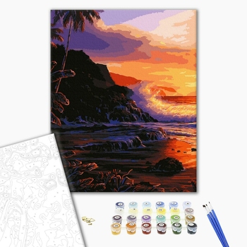 Картина по номерам Природа - Схід сонця на Балі