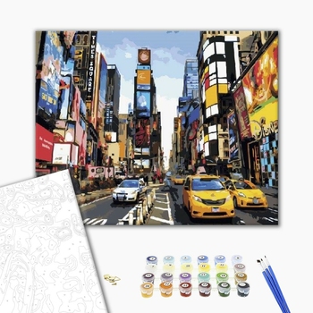 Картина по номерам Города - Життя Таймс-сквер