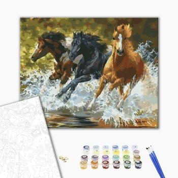 Картина по номерам Тварини, птахи та риби - Лошади природы