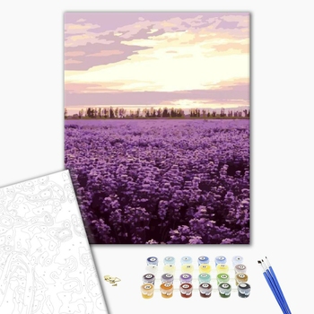 Картина по номерам Пейзажі - Лавандовое поле