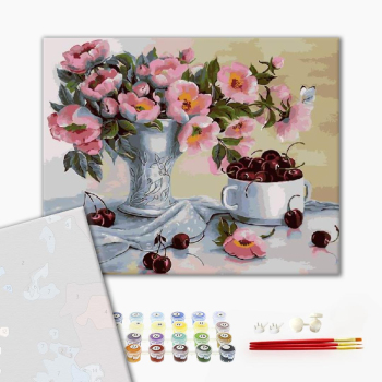 Картина по номерам Преміум картини - Запашний шипшина
