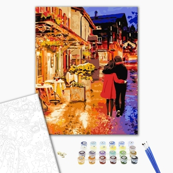 Картина по номерам Люди на картинах - Момент перед запливом