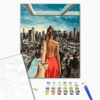 Картина по номерам Люди на картинах - Слідуй за мною Манхеттен