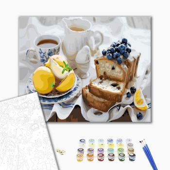 Картина по номерам Натюрморти - Кекс до чаю