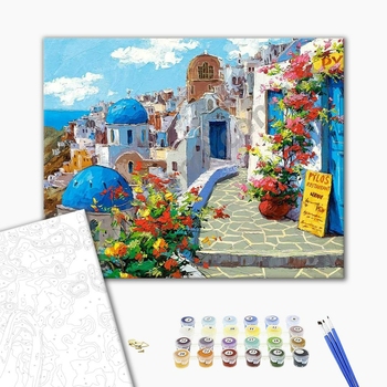 Картина по номерам Пейзажі - Весна в Санторини