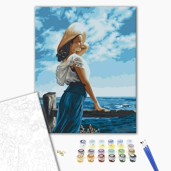 Картина по номерам Люди на картинах - Морський бриз
