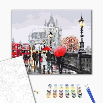 Картина по номерам Города - Дощ в Лондоні