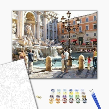 Картина по номерам Города - Фонтан Треві
