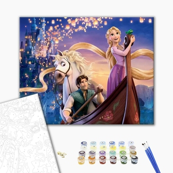 Картина по номерам Мультфільми, комікси, аніме - Рапунцель