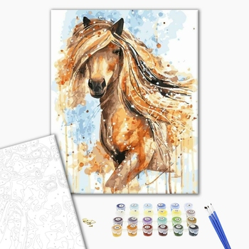 Картина по номерам Тварини, птахи та риби - Орегонская лошадь
