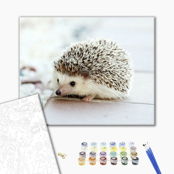 Картина по номерам Тварини, птахи та риби - Їжачок