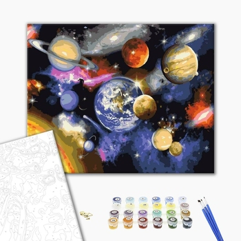 Картина по номерам Космос - Парад з планет