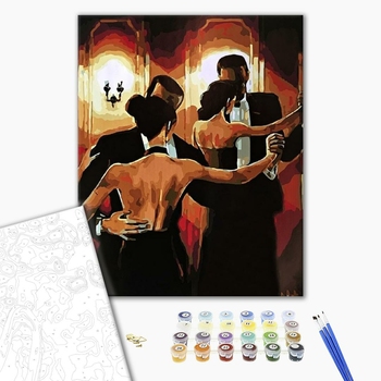 Картина по номерам Люди на картинах - Танго в ресторані