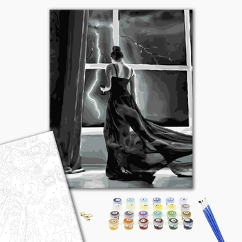 Картина по номерам Люди на картинах - Дама біля грози