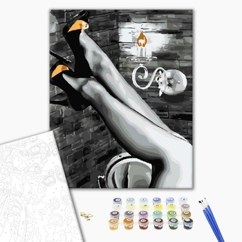 Картина по номерам Люди на картинах - Жіночі ніжки
