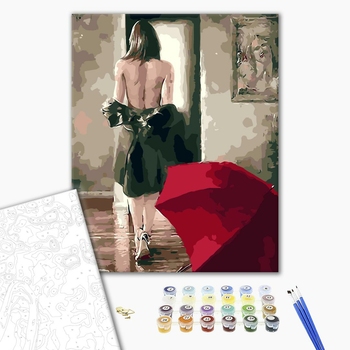 Картина по номерам Люди на картинах - После дождя