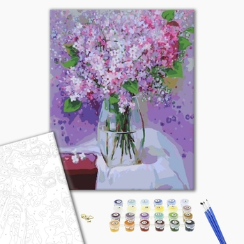 Картина по номерам Квіти - Сиреневый букет