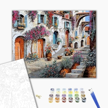 Картина по номерам Пейзажі - Очаровательная улица