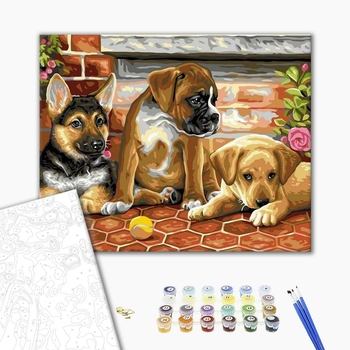 Картина по номерам Тварини, птахи та риби - Собачий отдых