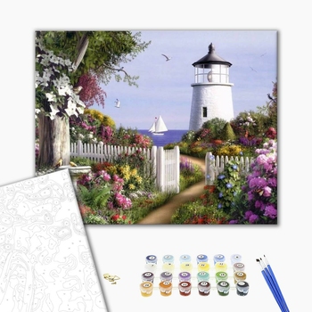 Картина по номерам Кораблі, автомобілі та літаки - Морський маяк