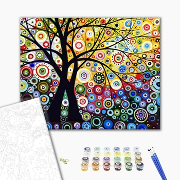 Картина по номерам Пейзажі - Фантазийное дерево